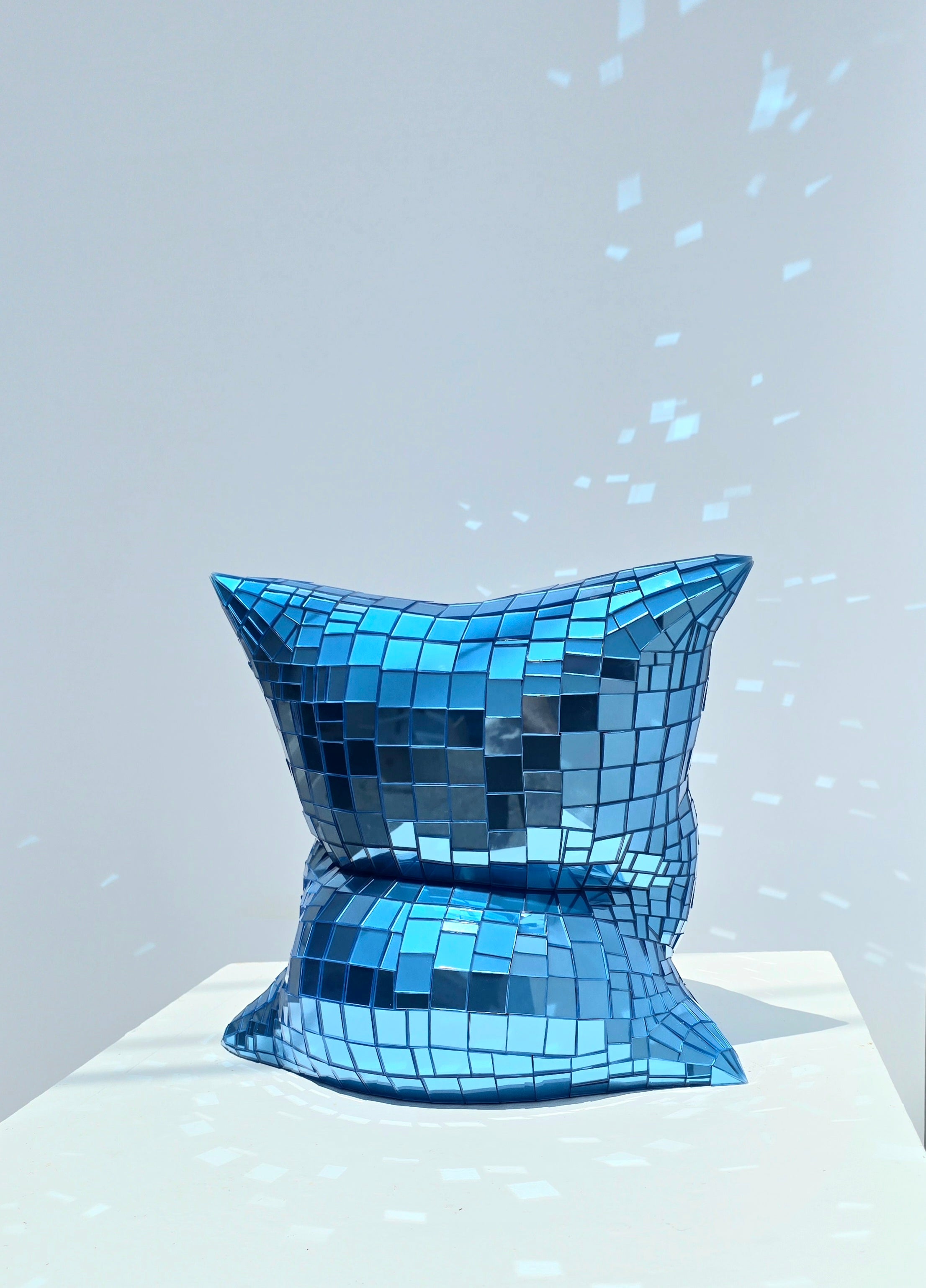 Blue Mirror Pillow