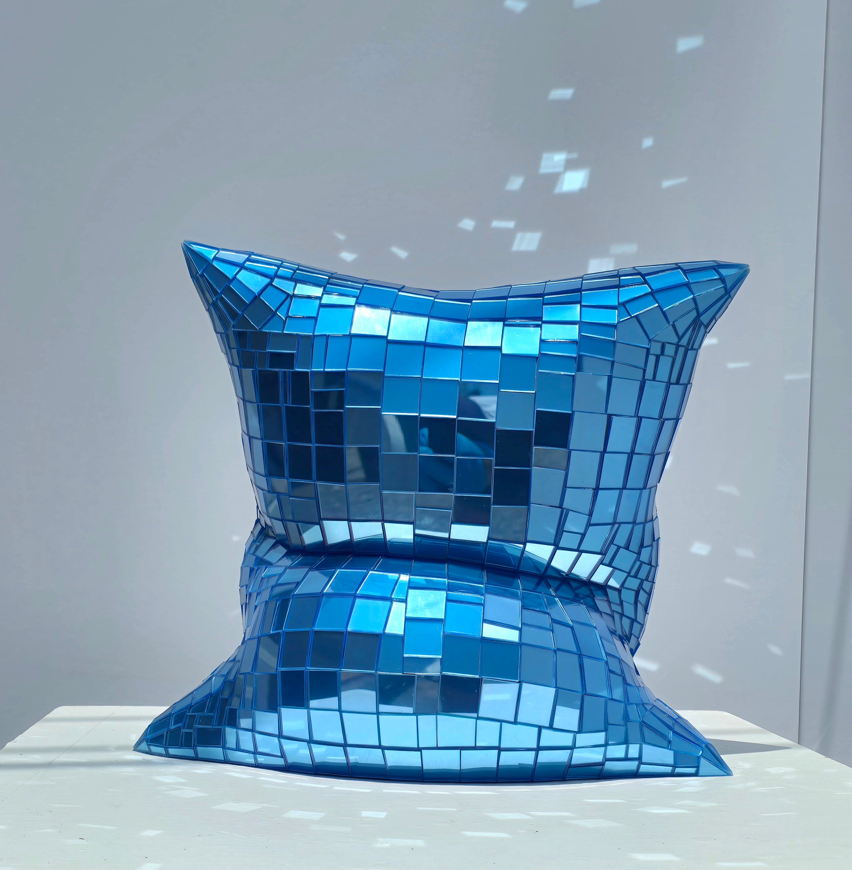 Blue Mirror Pillow