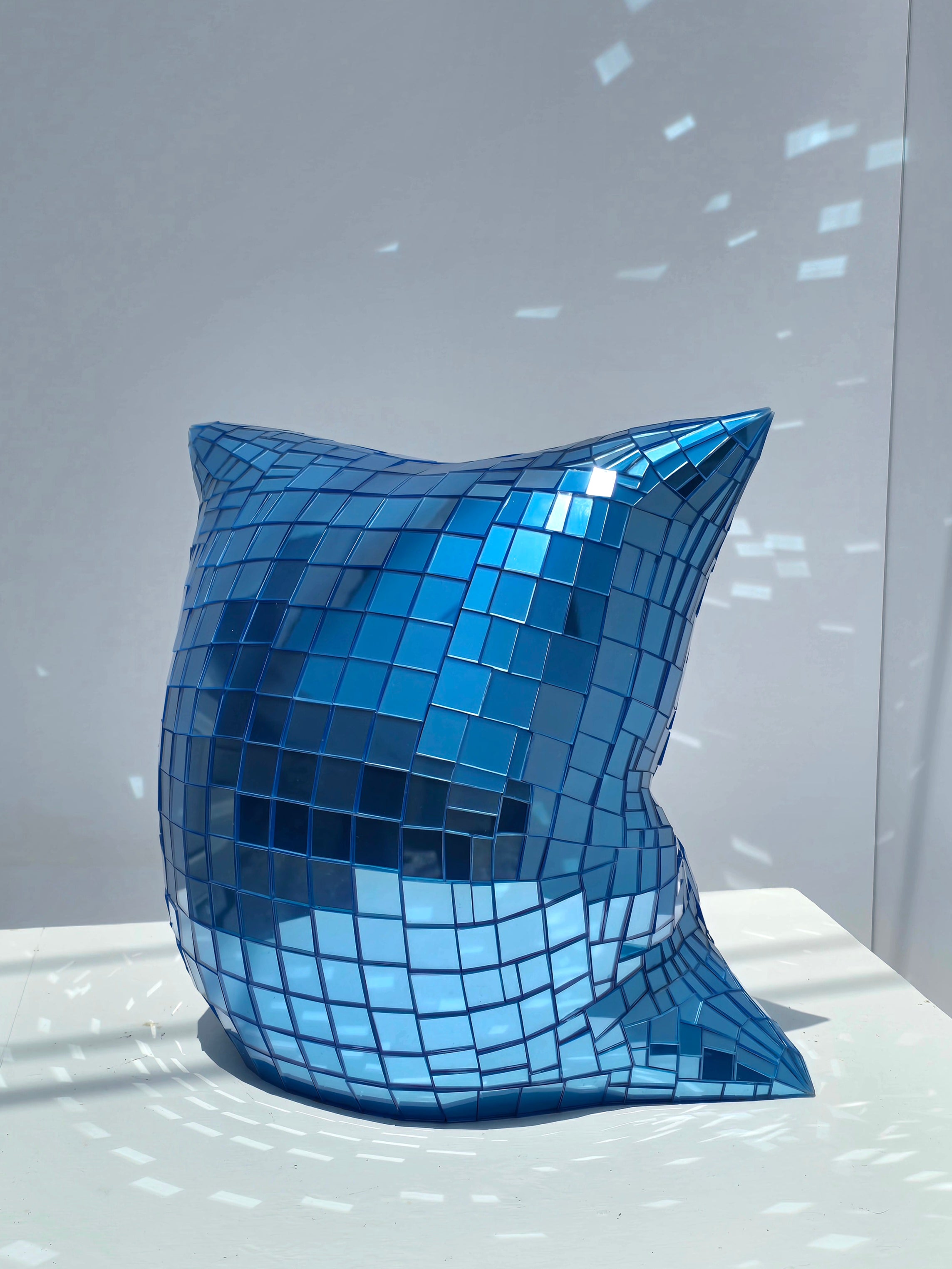 Blue Mirror Pillow